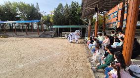 찾아오는 체험활동(전통문화 예술 감상-전래동화 샌드아트 감상, 북청사자놀음, 상모 체험 등)